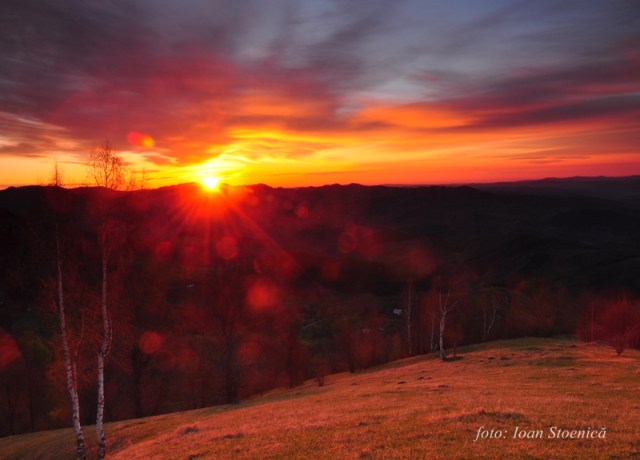 rasarit portocaliu - filtru in degrade
