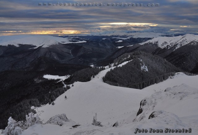 bucegi vazuti din ciucas