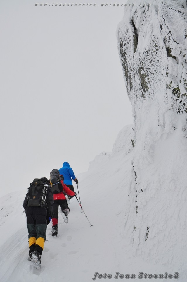 iarna spre creasta retezat